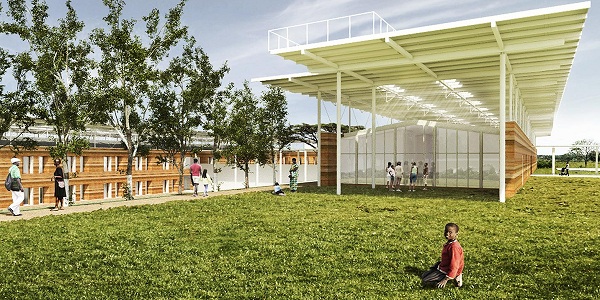 This is what the Ugandan Renzo Piano Hospital looks like