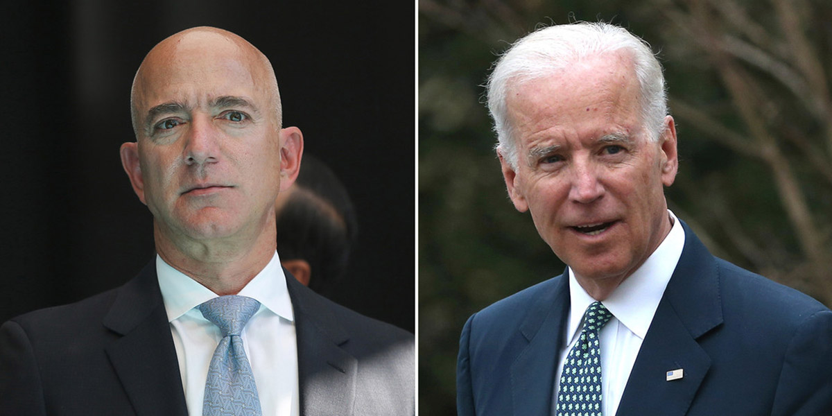 Biden se lanza contra Bezos por pagar pocos impuestos