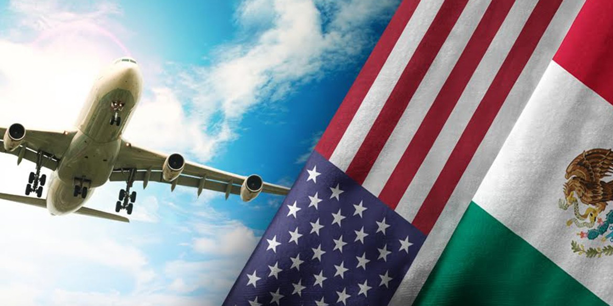 21 millones 399 mil estadounidenses llegaron en vuelos a México, en los primeros 10 meses del 2022.