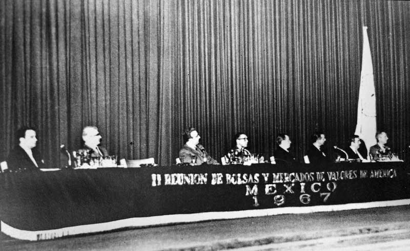 Reunión de Bolsas y Mercados de Valores de América, celebrada en la Ciudad de México, 1967.
