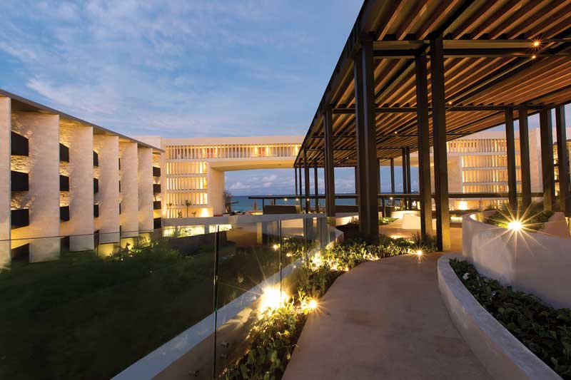 Grand Hyatt Playa del Carmen cuenta con 314 cuartos de calidad luxury. 