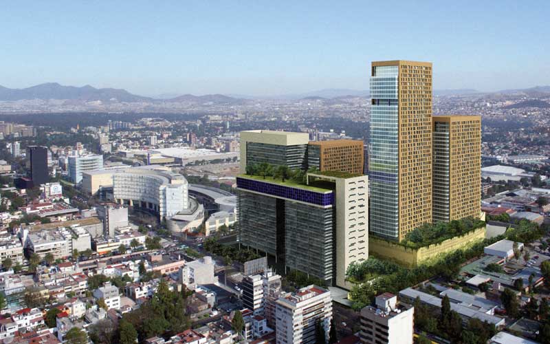Miyana posee un conjunto de oficinas, departamentos y centro comercial con una inversión superior a los 7,000 millones de pesos.
