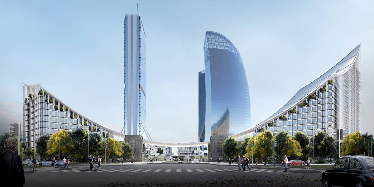 Con un doble edificio, BIG completará distrito residencial de CityLife