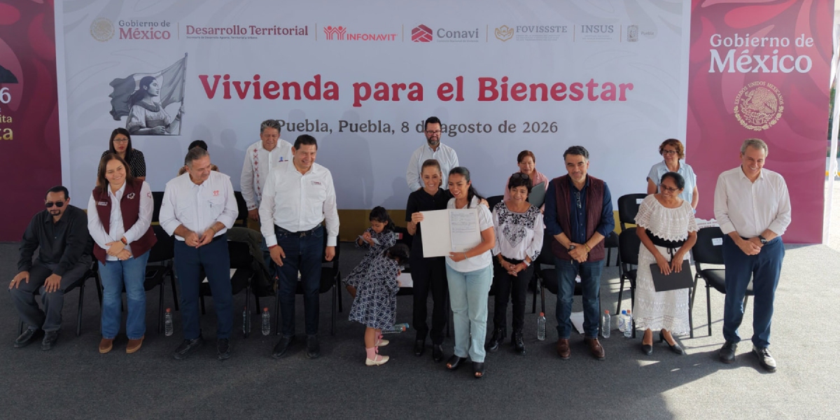 Vivienda para el Bienestar: Puebla recibirá 68,950 nuevas casas