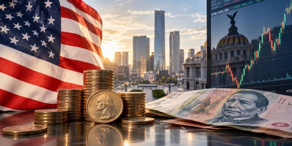 Expectativas de mayores tasas en Estados Unidos presionan al peso