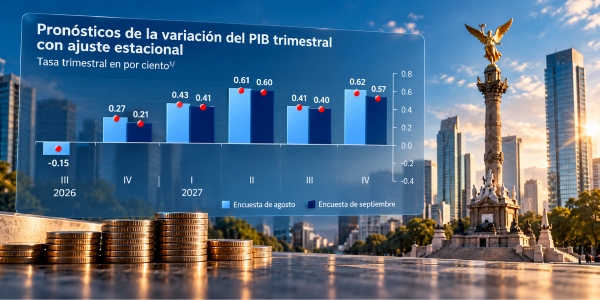 Especialistas mejoran perspectiva para economía de México de cara al cierre 2026