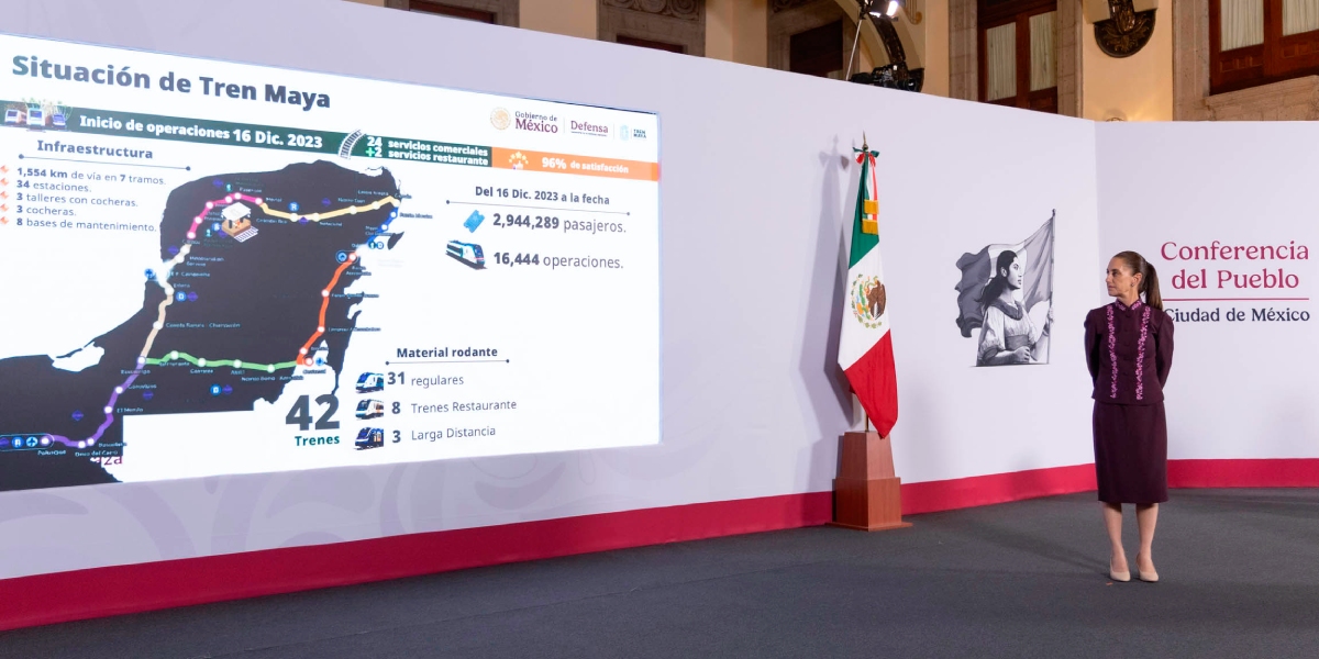 Mexicana, AIFA y Tren Maya cumplen metas y operan sin presupuesto extra