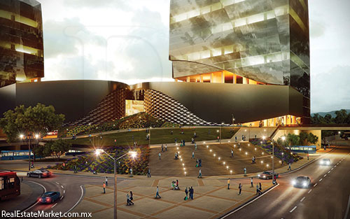 El centro comercial El Pedregal en Bogotá, Colombia, cuenta con una superficie de 55,000 m2.