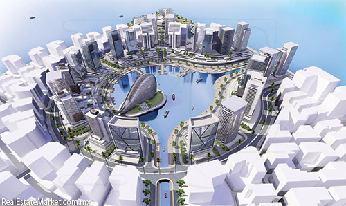 El distrito central de negocios de Eko Atlántico cubrirá 700,000 m2.