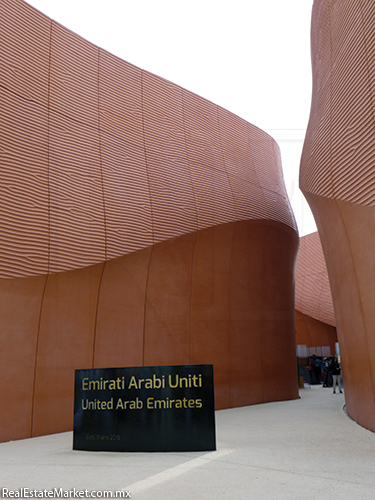 Pabellón de los Emiratos Árabes Unidos en la <br />Expo Milán 2015.