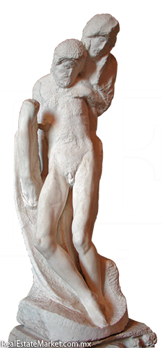 La Piedad Rondanini, de Miguel Ángel, se encuentra en el museo del Castillo Sforzesco.