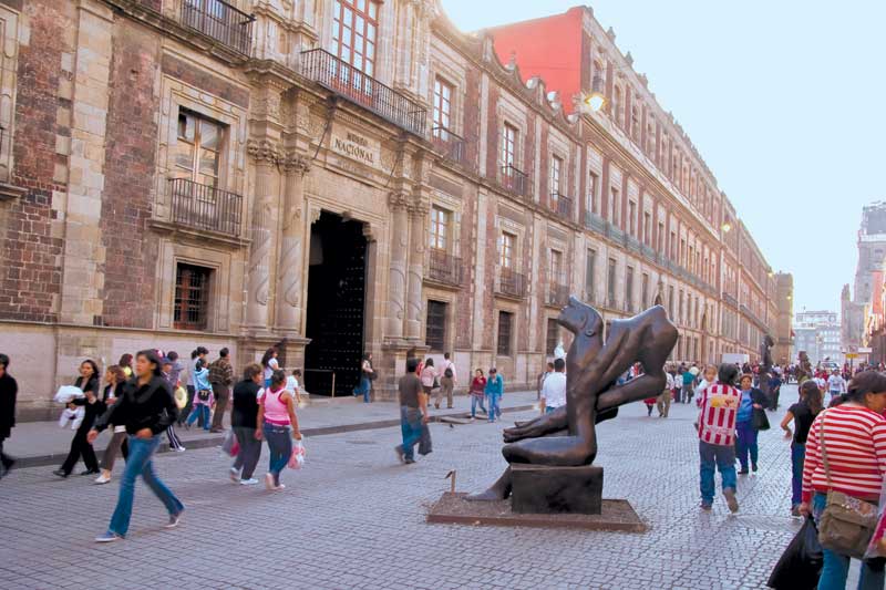 Exhibición de cultura en el Centro Histórico.