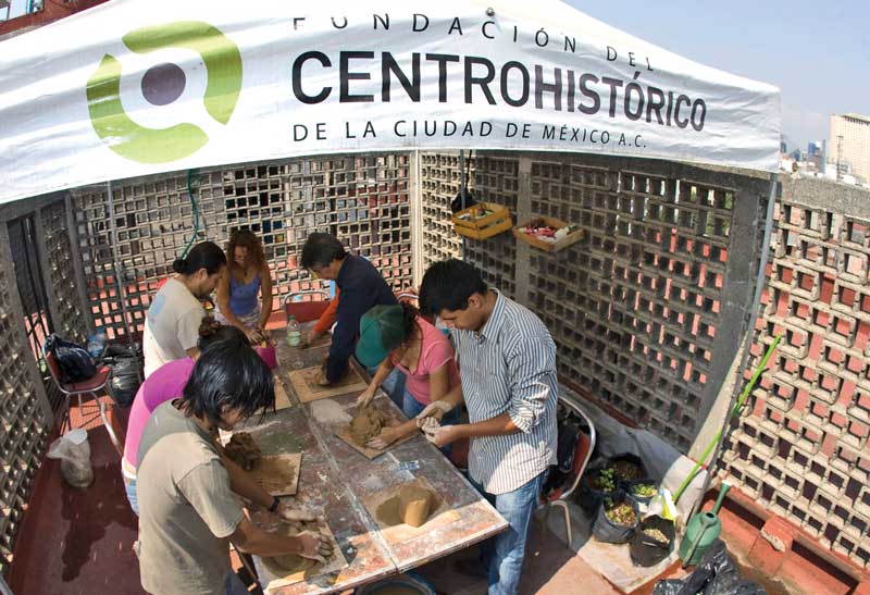 Trabajos de la Fundación del Centro Histórico.