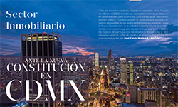 Sector Inmobiliario ante la nueva constitución en CDMX  - Marios Vázquez Barrios