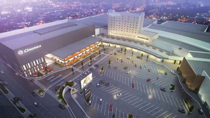 Paseo Durango es un fashion mall que cuenta con un hotel de 138 habitaciones.
