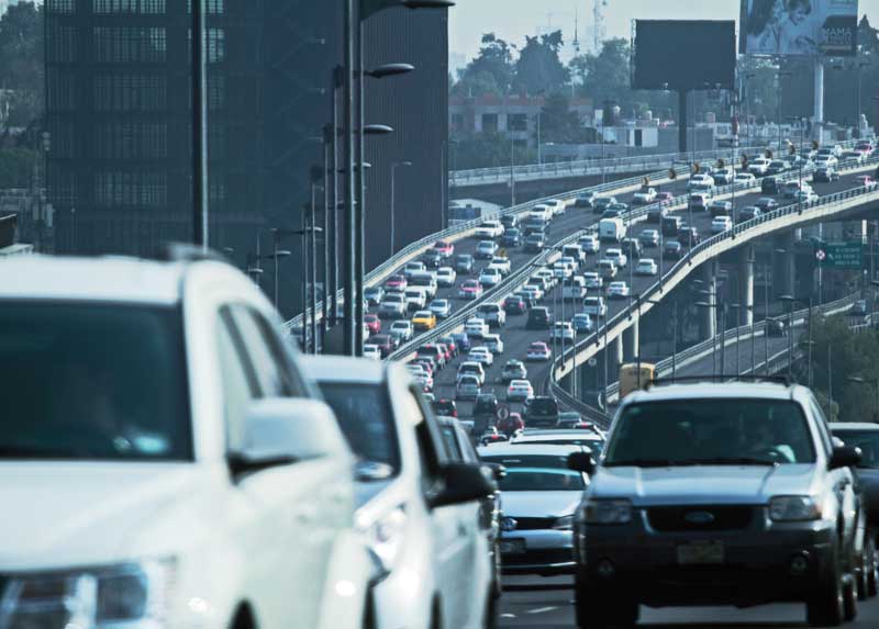 En 2015, la CDMX registró un nivel de congestión vehicular de 59%.