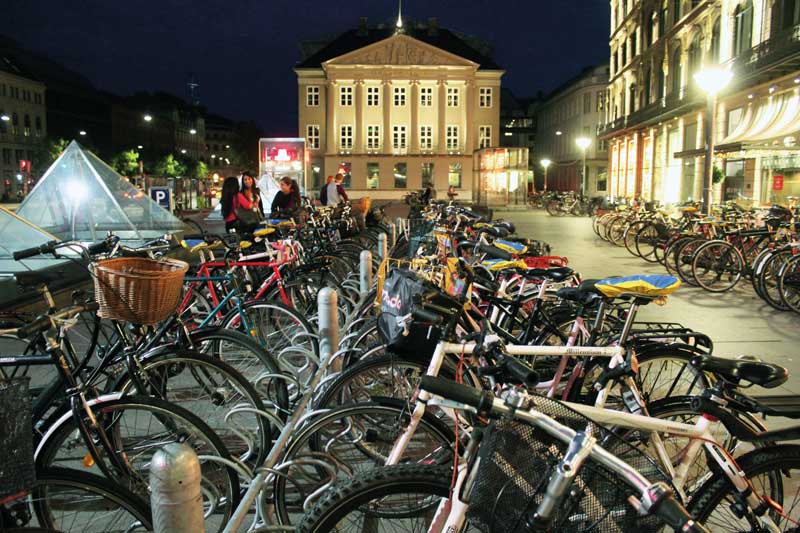 Sistema de estacionamiento de bicicletas 
en Copenhague