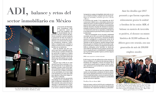 ADI, balance y retos del sector inmobiliario en México - Real Estate Market & Lifestyle