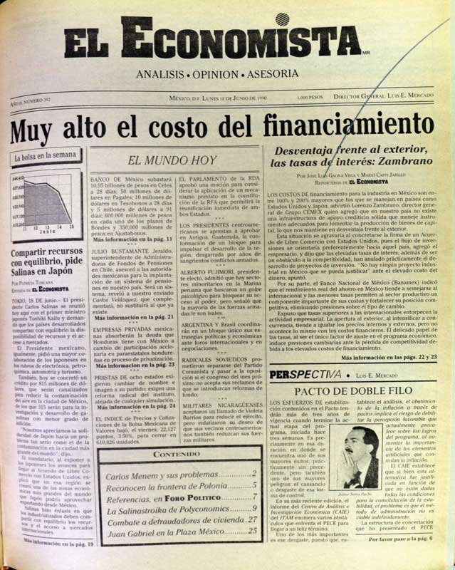 Real Estate,Real Estate Market and Lifestyle,Real Estate Market &amp; Lifestyle,CIIT,Proistmo,Corredor Interoceánico del Istmo de Tehuantepec,México en el centro del mundo, Periódico El economista, 18 de junio de 1980.