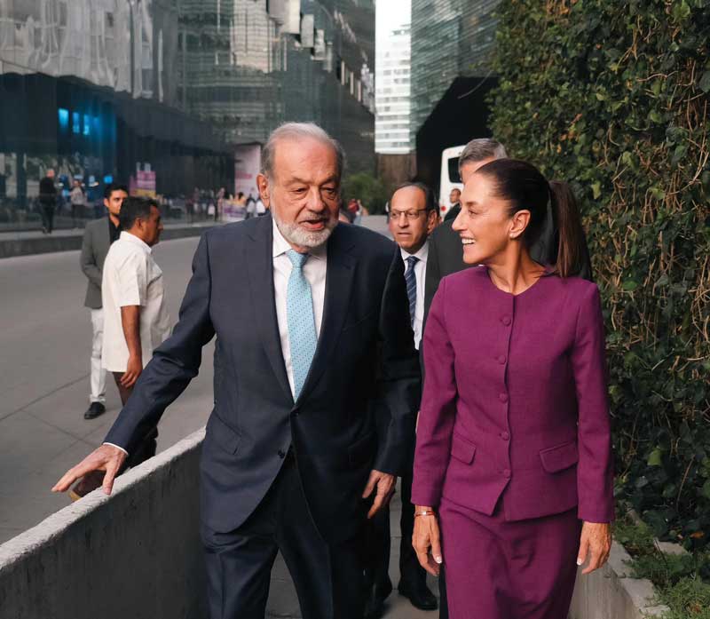 Real Estate Market &amp; Lifestyle,Real Estate,Real Estate México,60 años de Inbursa,Grupo Financiero Inbursa,Inbursa,Ing Carlos Slim,Marco Antonio Slim,Grupo Carso, Ing. Carlos Slim Helú y la presidenta Claudia Sheinbaum Pardo.