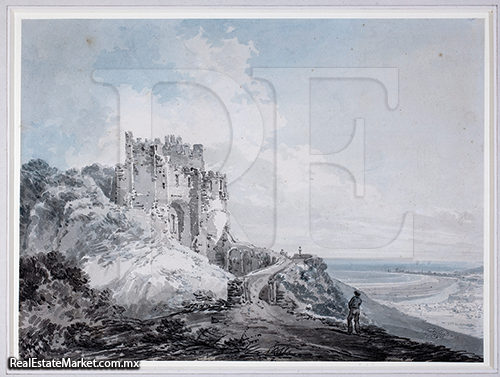 La torre de Constable,Castillo de Dover.<br />1793 Lápiz y acuarela sobre papel. ·<br />Joseph Mallord Wiliam Turner