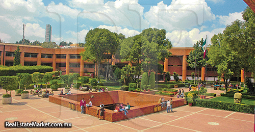 Interior de la Universidad Ibero, Campus Santa Fe.