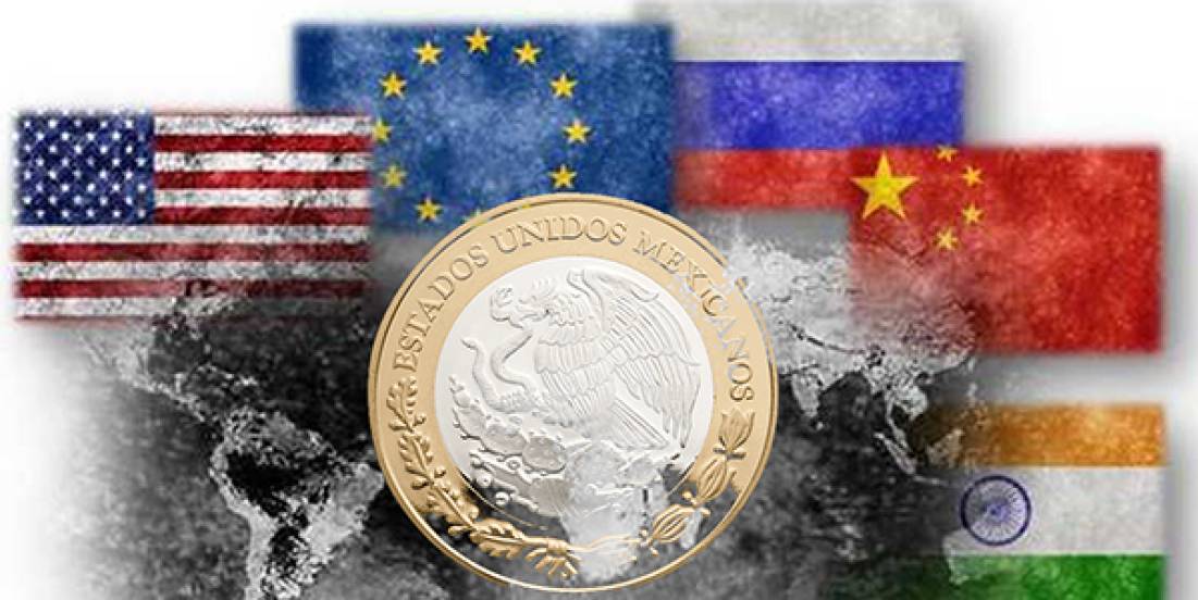Peso mexicano se debilita entre tensiones comerciales y aversión al riesgo