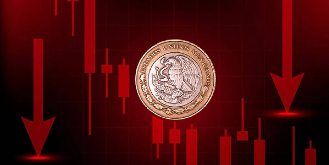 Peso mexicano alcanza nuevo mínimo del año pese a fortaleza del dólar