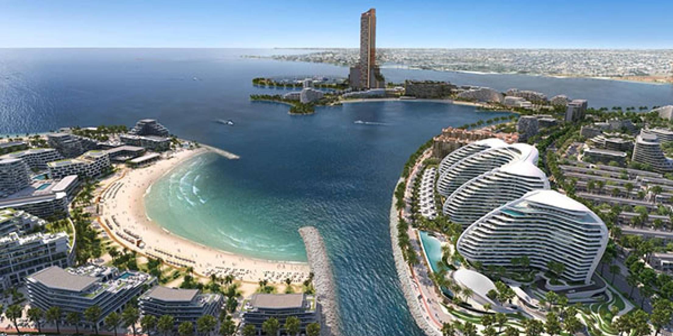 El diseño futurista de ZHA para Oystra conquista la costa de Al Marjan