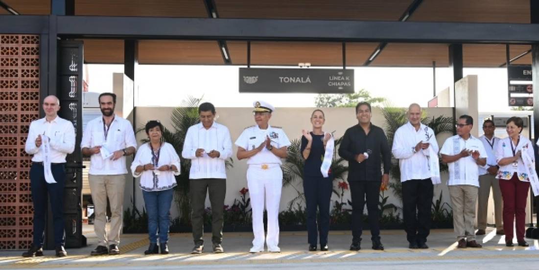 Sheinbaum activa dos nuevas estaciones del Tren Interoceánico
