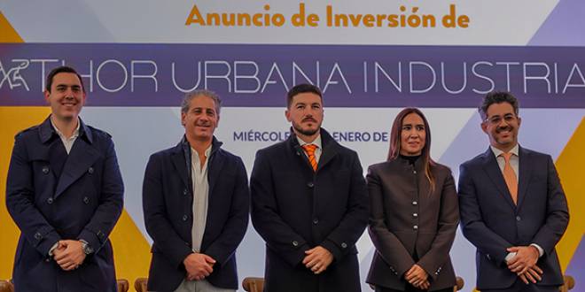 Thor Urbana invierte 3,400 mdp en desarrollos industriales en Apodaca