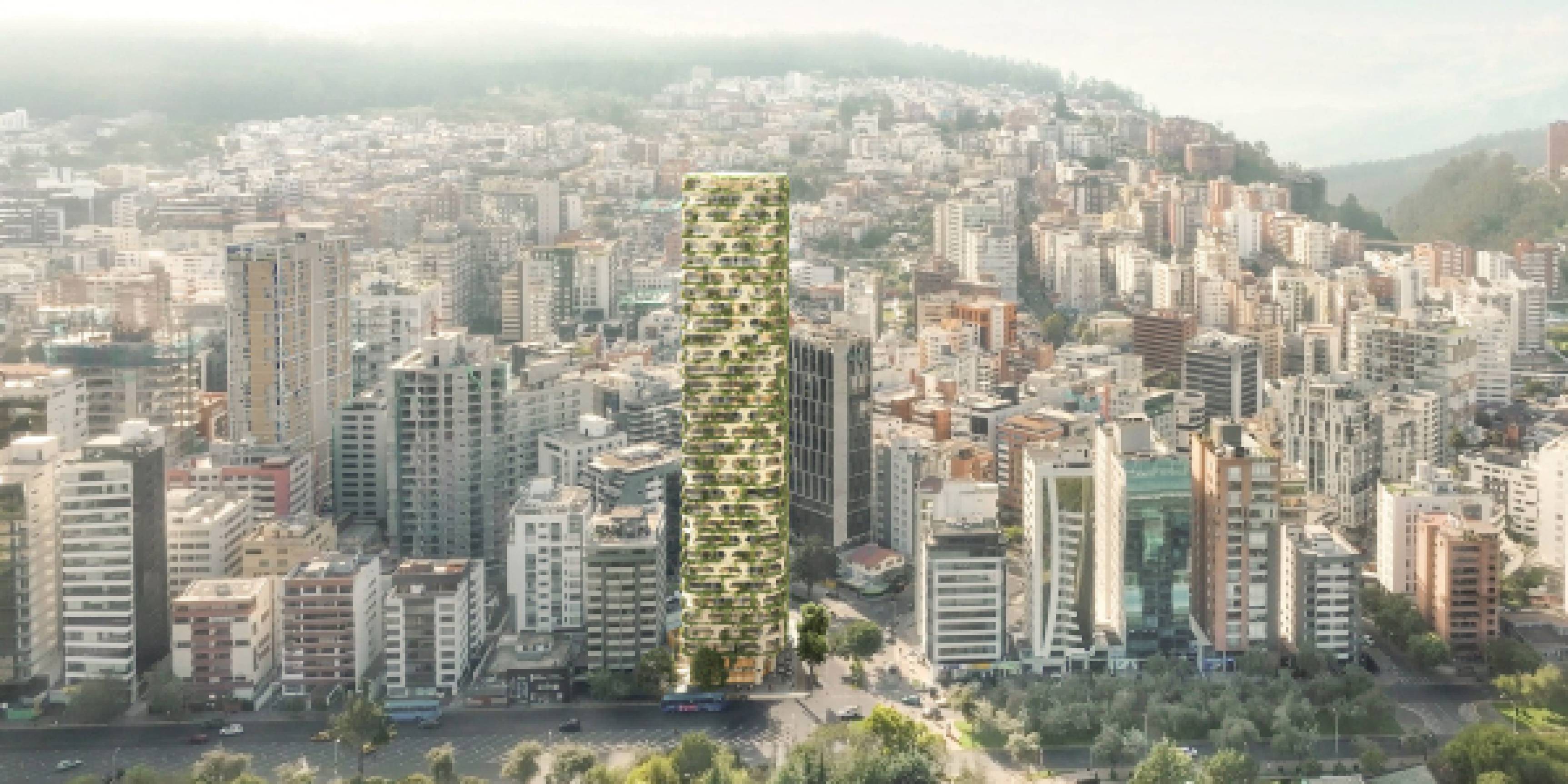 Cerámica y altura: Kengo Kuma redefine el rascacielos en Quito