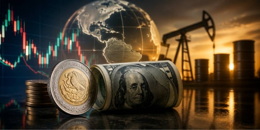 Presiones globales impulsan al dólar y afectan al peso mexicano