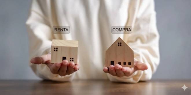 El debate entre comprar o rentar vivienda en México se intensifica