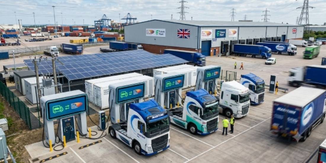 UK acelera electrificación del transporte pesado con proyecto energético