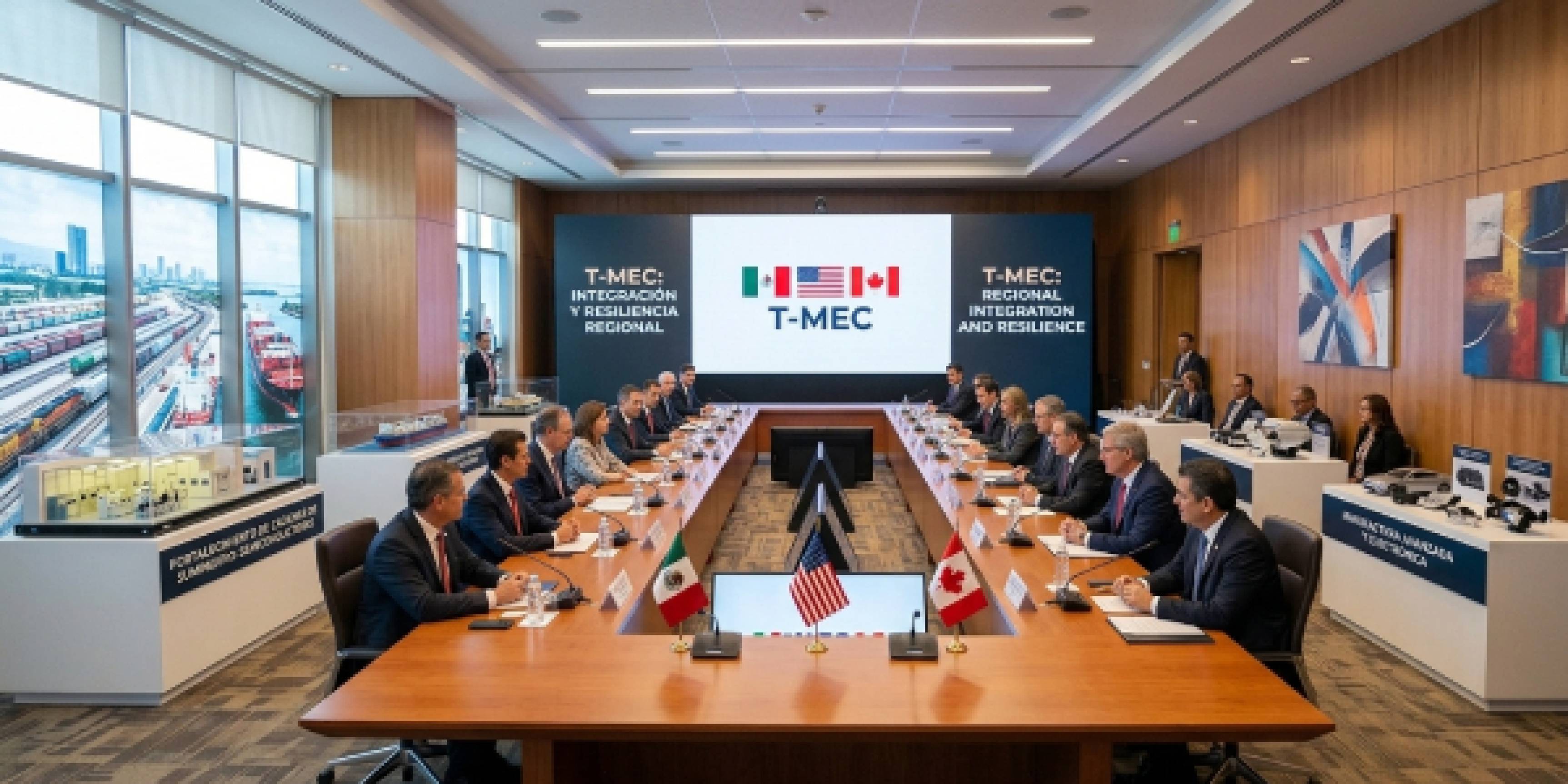 México prevé un T-MEC fortalecido pese a la reconfiguración del comercio global
