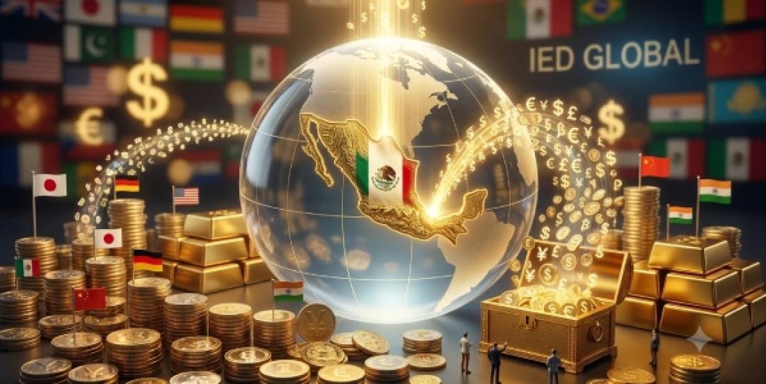 IED mundial creció 6%; México entra al top 10 de destinos de inversión