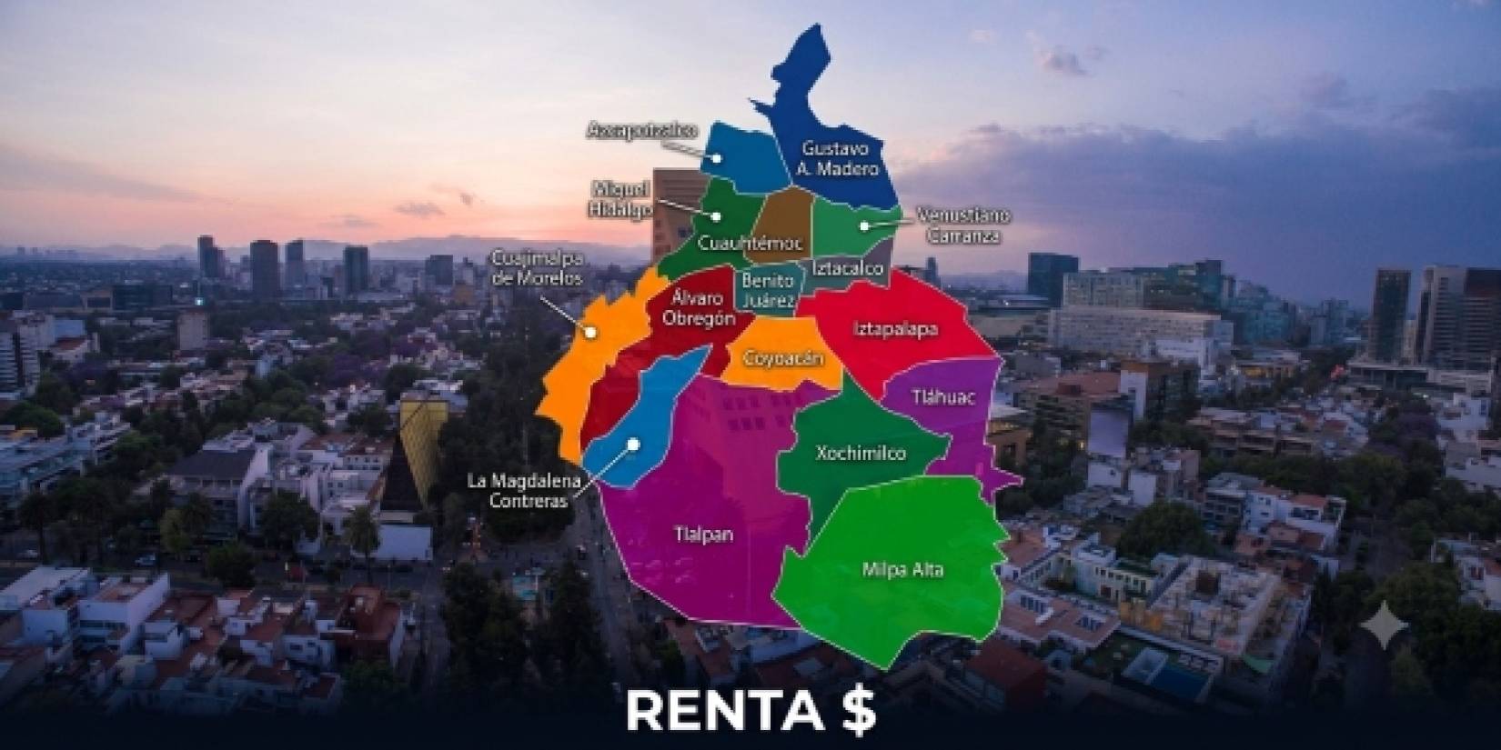 Mapa de rentas en CDMX: cuánto cuesta vivir según la alcaldía y la colonia