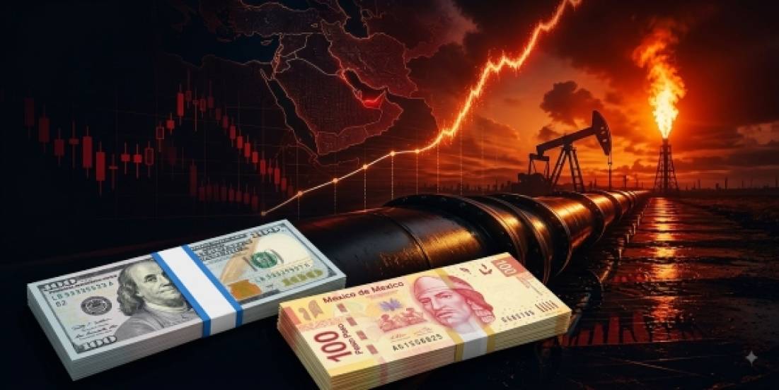 Petróleo y tensiones geopolíticas presionan al peso y los mercados