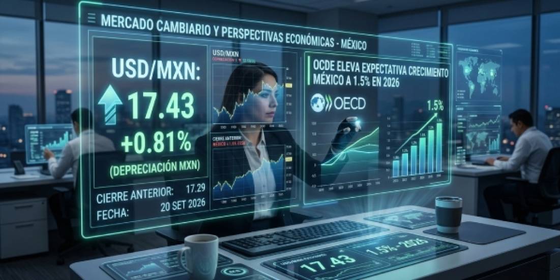 OCDE mejora perspectiva de crecimiento para México en 2026