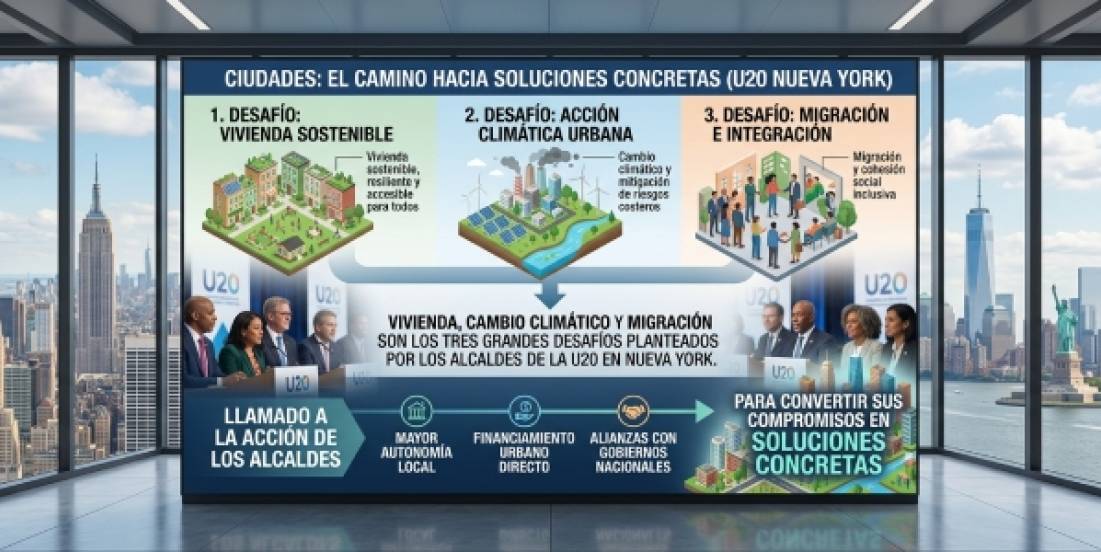 Tres desafíos que enfrentan las ciudades, según los alcaldes de la U20