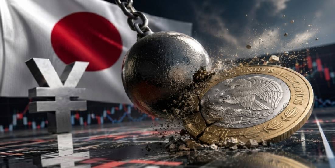 Fortaleza del yen presiona al peso mexicano, se acerca a los 17.80 por dólar
