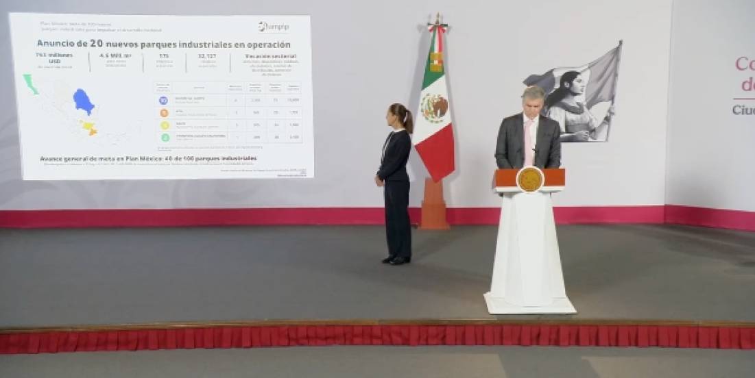 México suma 40 parques industriales de los 100 previstos en el Plan México